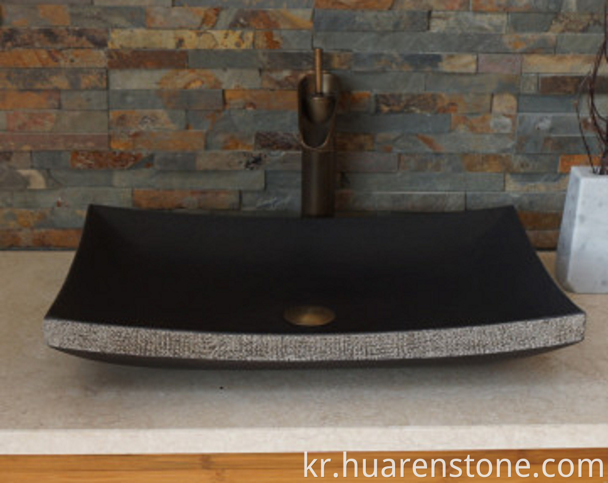 lava stone sink